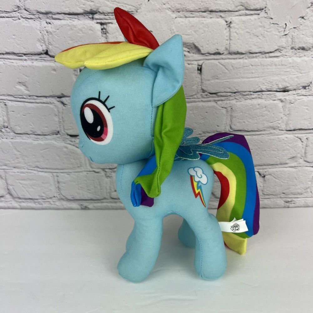 Hasbro My Little Pony Rainbow Dash‎ Plush Stuffed Animal 13" Tall Toy Blue 2021